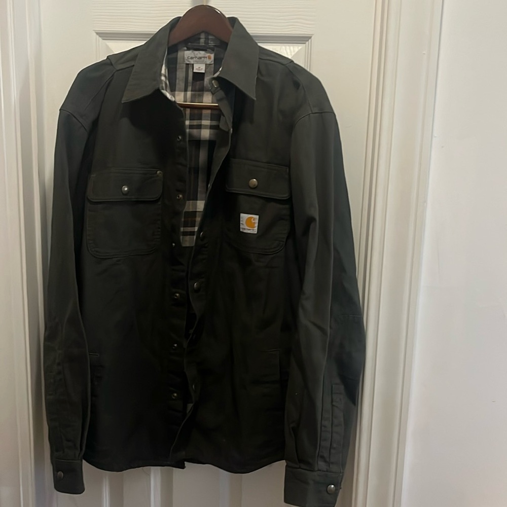 New w/o tags Carhartt Men’s Fleece Lined Jacket. Medium.